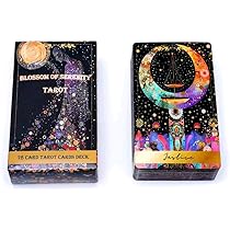 在庫２点のみ✨入手困難な海外美麗デッキ✨星空の夜のタロットカード Amazon.co.jp: セレニティの花タロットカード, 78枚デッキ, 星空